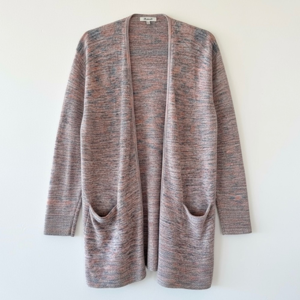 Madewell Marled Summer Ryder Cardigan Sweater Womens XS | Pink Multicolor